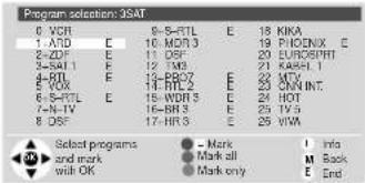 LOEWE Planus 4663 Z - Selecting stations for EPG - 1