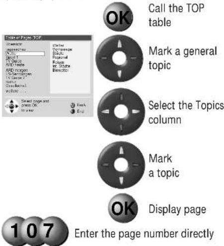 LOEWE Planus 4663 Z - Other functions for selecting pages - 8