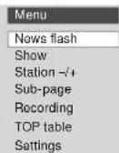 LOEWE Planus 4663 Z - Teletext menu - 2