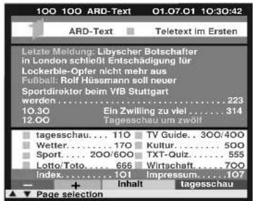 LOEWE Planus 4663 Z - Teletext mode - 2