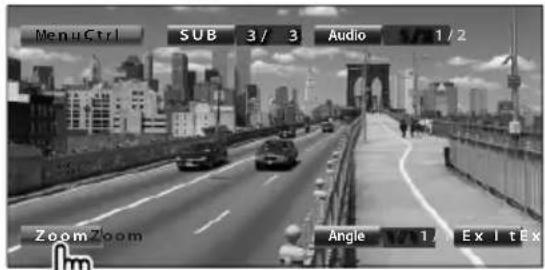 MenuCtrl SUB 3 / 3 Audio 1 / 2 ZoomZoom Angle 0/1 ExitEx