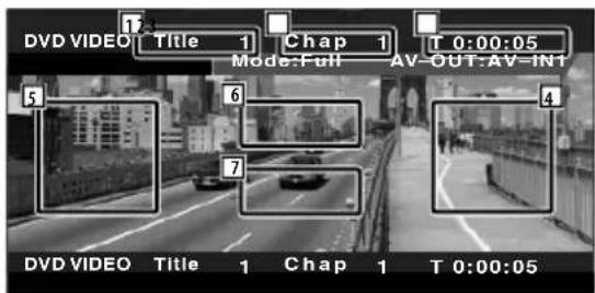 DVD VIDEO Title 1 Chap 1 T 0:00:05 Mode: Full AV-OUT:AV-IN1 DVD VIDEO Title 1 Chap 1 T 0:00:05