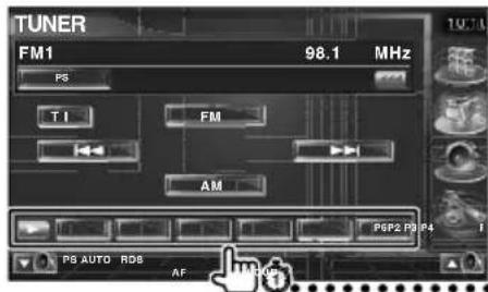 TUNER FM1 98.1 MHz PS T I FM AM P6P2 P9 P4 PS AUTO RD8 AF MRC0%