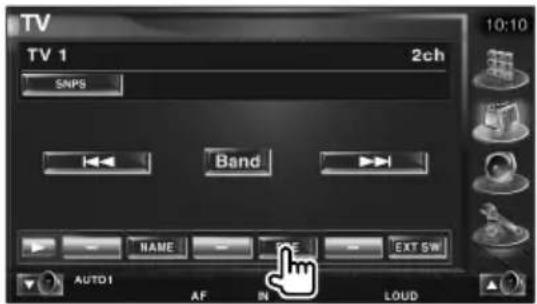 TV TV 1 2ch SNPS Band NAME EXT 5W AUTD1 AF IN LOUD