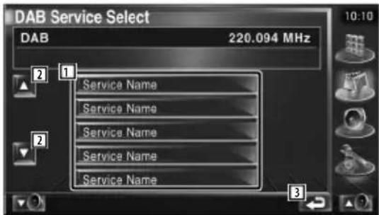DAB Service Select DAB 220.094 MHz Service Name Service Name Service Name Service Name Service Name 10:10