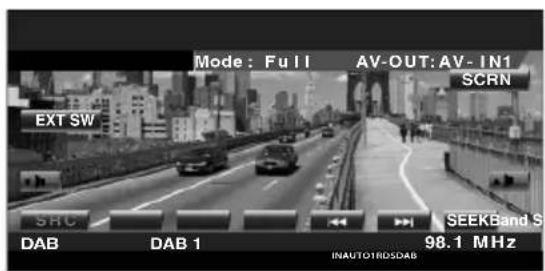 KENWOOD KVT-829DVD - Funktionen bei Anzeige des Steuerbildschirms - 2