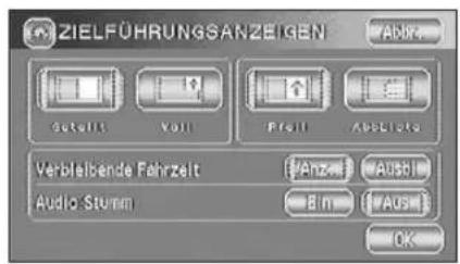 ZIELFÜHRUNGSANZEIGEN Details Volt Print Absorption Verbleibende Fahrzelt Anz A0861 Audio Stumm Bn AUS OK