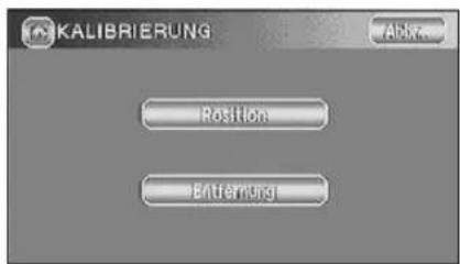KALIBRIERUNG Abbr. Position Entfernung