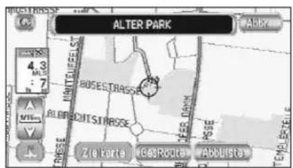 ALTER PARK Abbr. 4.3 MIL 7 ALONG ROSSESTRASS BERG Ziele karte GasRoute Abbluster