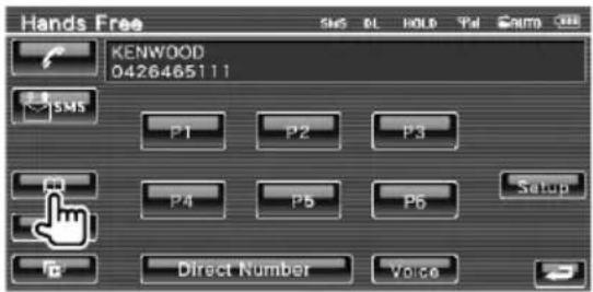 Hands Free KENWOOD 0426465111 SMS P1 P2 P3 P4 P5 P6 Setup Direct Number Voice