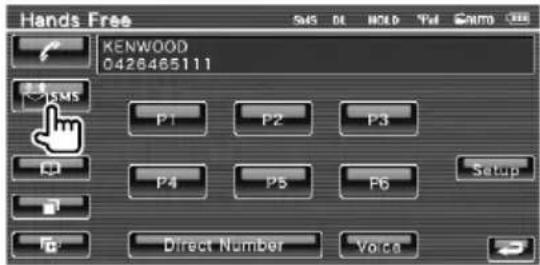 Hands Free KENWOOD 0426465111 SMS P1 P2 P3 P4 P5 P6 Setup Direct Number Voice
