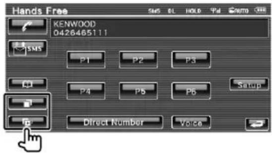 Hands Free KENWOOD D426465111 SMS P1 P2 P3 P4 P5 P6 Setup Direct Number Voice