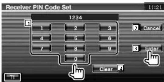 KENWOOD DDX54 - Geben Sie den PIN-Code ein - 1
