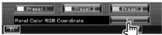 Preset 1 Preset 2 Preset 3 Panel Color RGB Coordinate Set