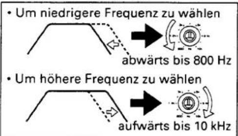 KENWOOD KEC-600 - ■ Mittenfrequenzen-Einstellungen - 1
