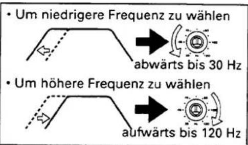 KENWOOD KEC-600 - ■ Mittenfrequenzen-Einstellungen - 7