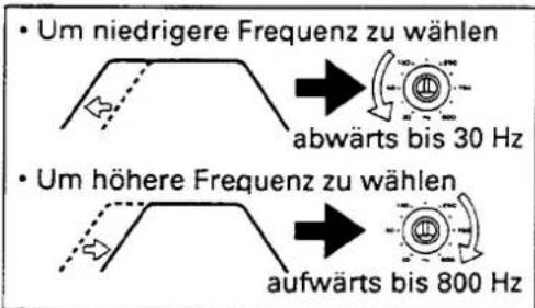 KENWOOD KEC-600 - ■ Mittenfrequenzen-Einstellungen - 2