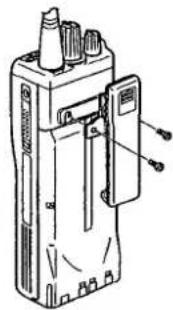 KENWOOD TK-390 - INSTALLING THE BELT HOOK - 1
