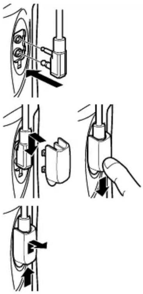 KENWOOD TK-2400 - INSTALLING THE OPTIONAL SPEAKER/ MICROPHONE (OR HEADSET) - 1
