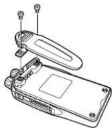 KENWOOD TK-2140 - ANBRINGEN DER GÜRTELCLIP - 2