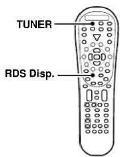 KENWOOD KRF-X9080D - Die Taste RDS DISP (Display) - 1
