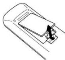 KENWOOD KRF-V8300 - Einlegen der Batterien - 1