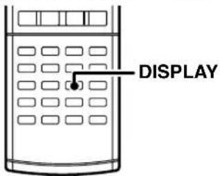 KENWOOD KRF-V8300 - Verwendung der Taste DISPLAY - 1