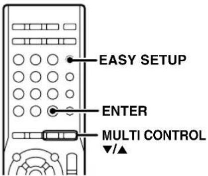 KENWOOD KRF-V8300 - KRF-V7300D Lautsprecher-Setup – „Easy Setup“ - 1