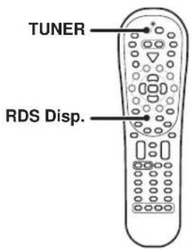 KENWOOD KRF-V8080D - Die Taste RDS DISP (Display) - 1