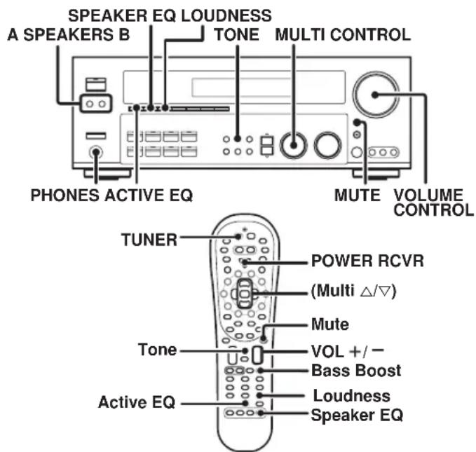 KENWOOD KRF-V8080D - Einstellen des Klangs - 1