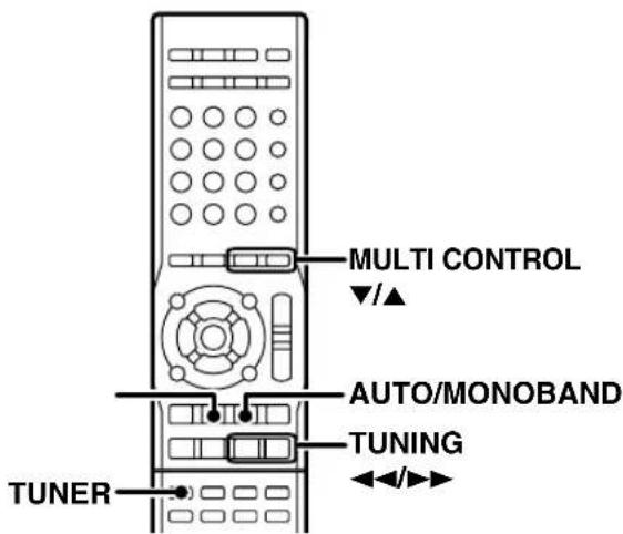 KENWOOD KRF-V7300 - Abstimmen eines Radiosenders - 2