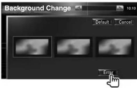 Background Change 10:10 Default Cancel Enter