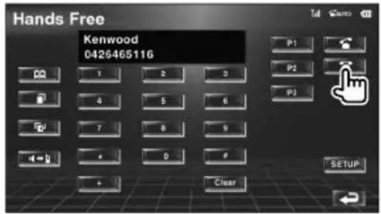 Hands Free Kenwood 0426465116 P1 P2 P3 SETUP Clear