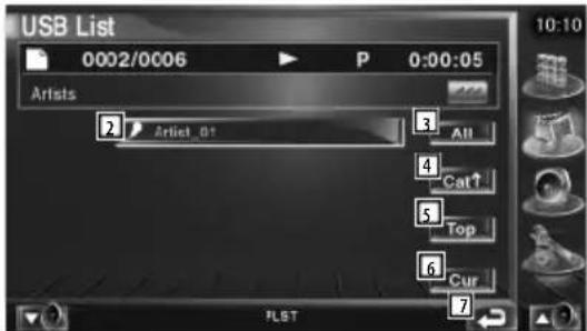 KENWOOD DDX7029 - Auswahl von Musik - 1