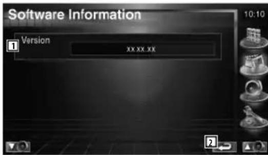 Software Information Version xx.xx.xx 10:10