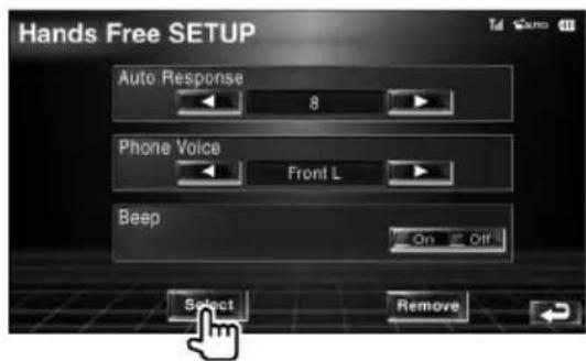 KENWOOD DDX7029 - Auswählen eines Telefons für die Freisprecheinrichtung - 2