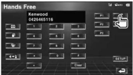 Hands Free Kenwood 0428465116 P1 P2 P1 SETUP Clear