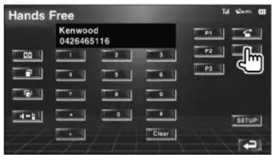 Hands Free Kenwood 0426465116 P1 P2 P3 SETUP Clear