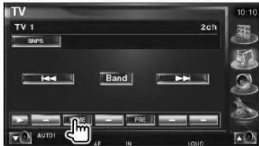 TV TV 1 2ch SNPS Band AUTO1 AF IN LOUD