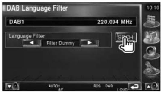DAB Language Filter DAB1 220.094 MHz Language Filter Filter Dummy SCH AUTO1 AF RIS DAB LOAD