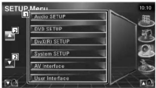 KENWOOD DDX7029 - Wählen Sie ein Element zum Einrichten aus - 1