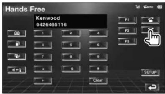 Hands Free Kenwood 0426465116 P1 P2 P3 SETUP Clear