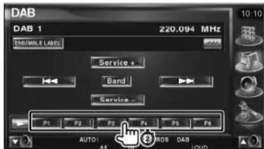 DAB DAB 1 220.094 MHz ENSEMBLE LABEL Service + Band Service - P1 P2 P3 P4 P5 P6 AUTO: 28/09/2016 DAB AE