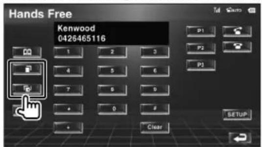 Hands Free Kenwood 0426465116 P1 P2 P3 SETUP Clear