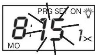 PRG SET ON 8:15 MO 1x