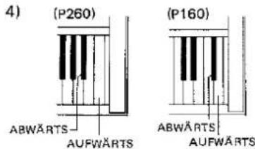(P260) ABWÄRTS AUFWÄRTS (P160) ABWÄRTS AUFWÄRTS