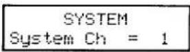 KAWAI MP9500 - System Ch (System Channel) - 1