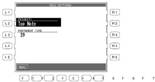KAWAI CP155 - Solo Einstellungen - 1