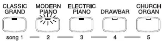 CLASSIC GRAND MODERN PIANO ELECTRIC PIANO DRAWBAR CHURCH ORGAN song 1 —— 2 —— 3 —— 4 —— 5