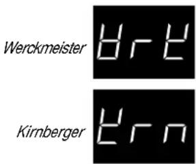 Werckmeister B r E Kirnberger E r n